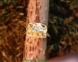 Nr:5957,10 - handgefertigter Ring aus 585gg - 2 Diamanten zus. ca. 0,1 ct - Ringgröße 58